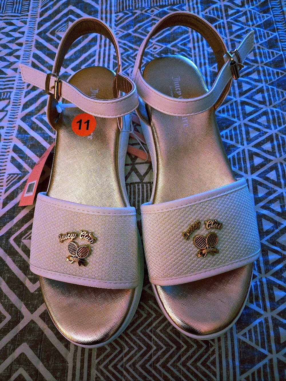 Juicy Couture Sandals Size 11 Off White Ivan Tennis Club Strappy Sandal Size 11